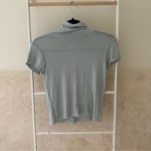 brandy melville mint blue turtle neck tee